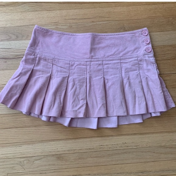 Y2K Pink Corduroy Skater Skirt- Size 12 - Picture 5 of 7